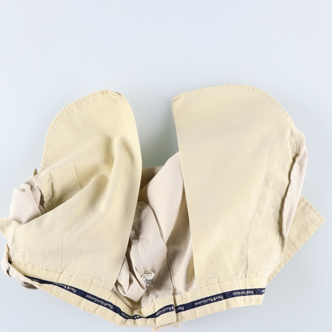 Ralph Lauren Polo Ralph Lauren ANDREW SHORT Two-Pleat Chino Shorts Men's W35 (approx.) cotton Beige type Vintage Second Hand