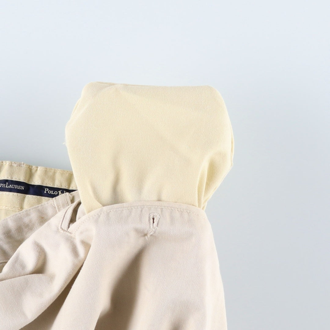 Ralph Lauren Polo Ralph Lauren ANDREW SHORT Two-Pleat Chino Shorts Men's W35 (approx.) cotton Beige type Vintage Second Hand