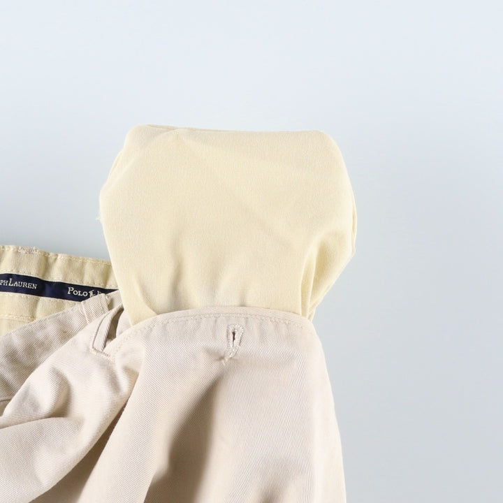 Ralph Lauren Polo Ralph Lauren ANDREW SHORT Two-Pleat Chino Shorts Men's W35 (approx.) cotton Beige type Vintage Second Hand