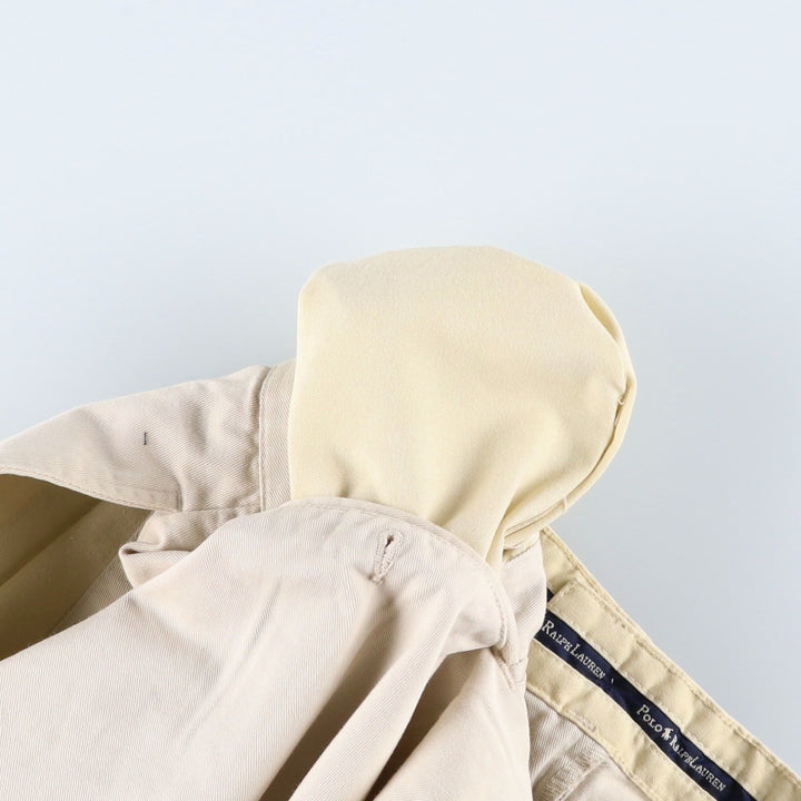Ralph Lauren Polo Ralph Lauren ANDREW SHORT Two-Pleat Chino Shorts Men's W35 (approx.) cotton Beige type Vintage Second Hand
