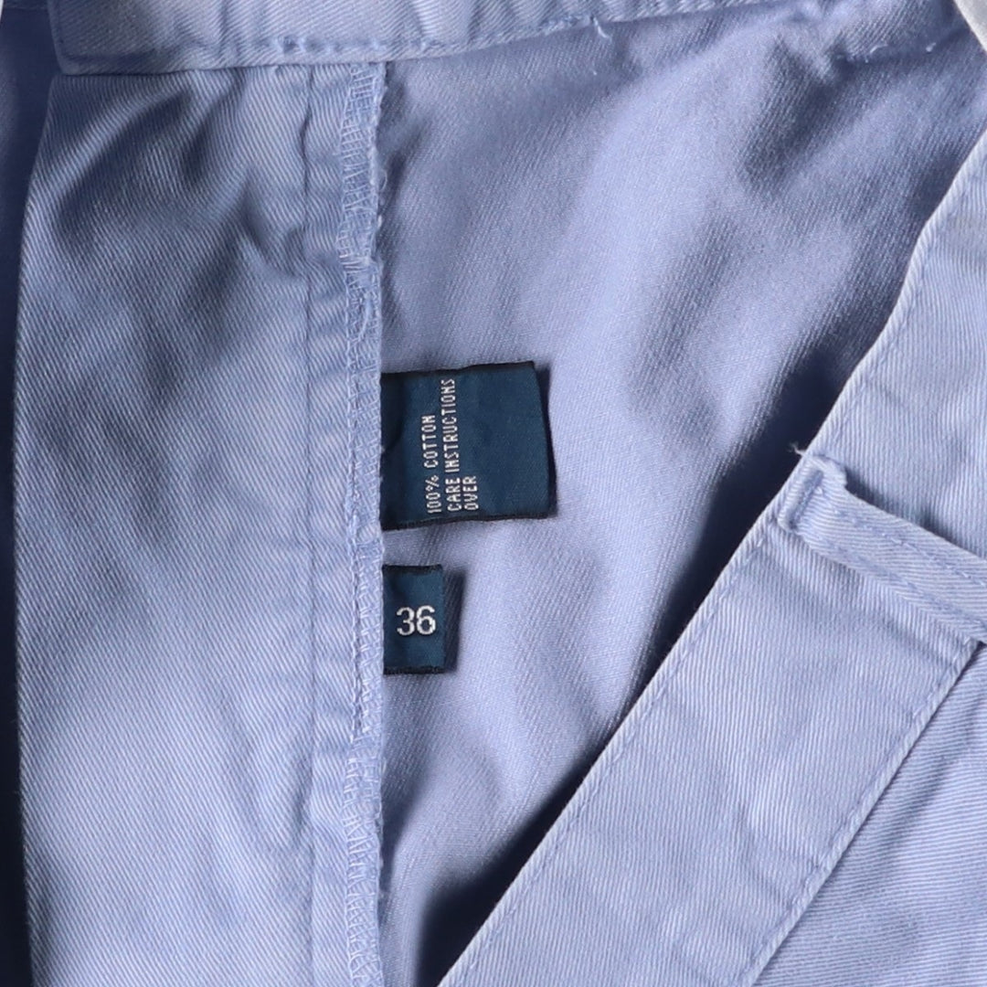 Ralph Lauren POLO by Ralph Lauren TYLER SHORT Two-pleat chino shorts, short pants, men's size W36 cotton Blue type light blue Vintage Second Hand