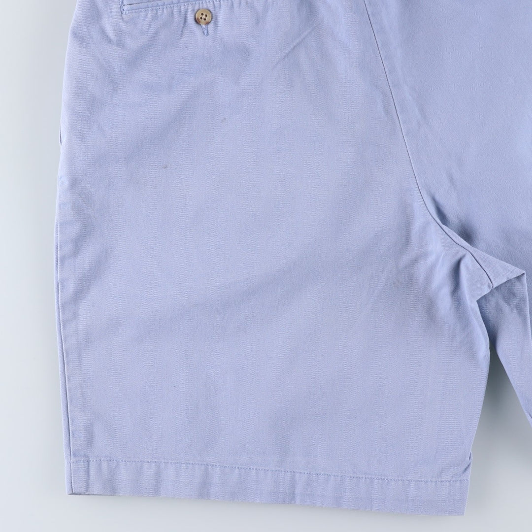 Ralph Lauren POLO by Ralph Lauren TYLER SHORT Two-pleat chino shorts, short pants, men's size W36 cotton Blue type light blue Vintage Second Hand