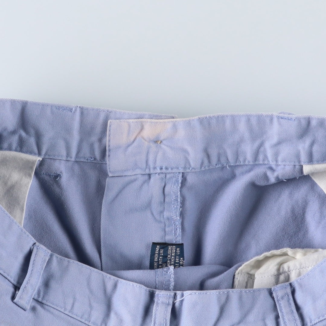 Ralph Lauren POLO by Ralph Lauren TYLER SHORT Two-pleat chino shorts, short pants, men's size W36 cotton Blue type light blue Vintage Second Hand