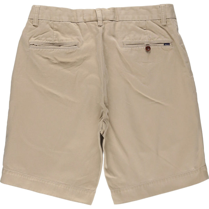 Ralph Lauren POLO by Ralph Lauren CLASSIC FIT Chino Shorts, Men's Size W32 (approx.) cotton Beige type Vintage Second Hand