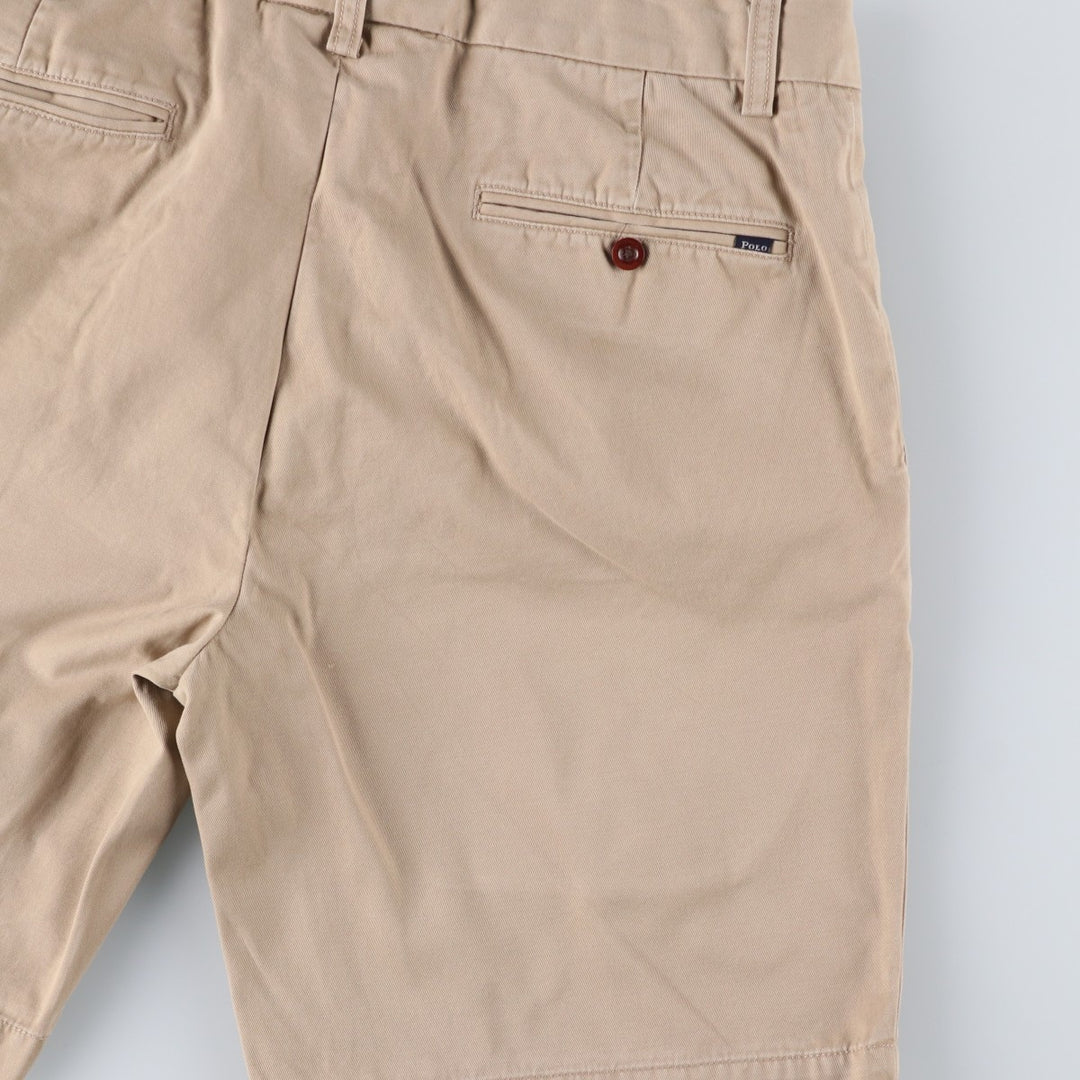 Ralph Lauren POLO by Ralph Lauren CLASSIC FIT Chino Shorts, Men's Size W32 (approx.) cotton Beige type Vintage Second Hand