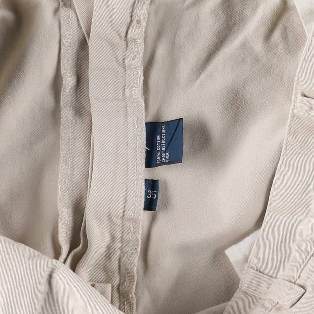 Ralph Lauren POLO by Ralph Lauren TYLER SHORT Two-pleat chino shorts, short pants, men's size W34 cotton pale white type Vintage Second Hand