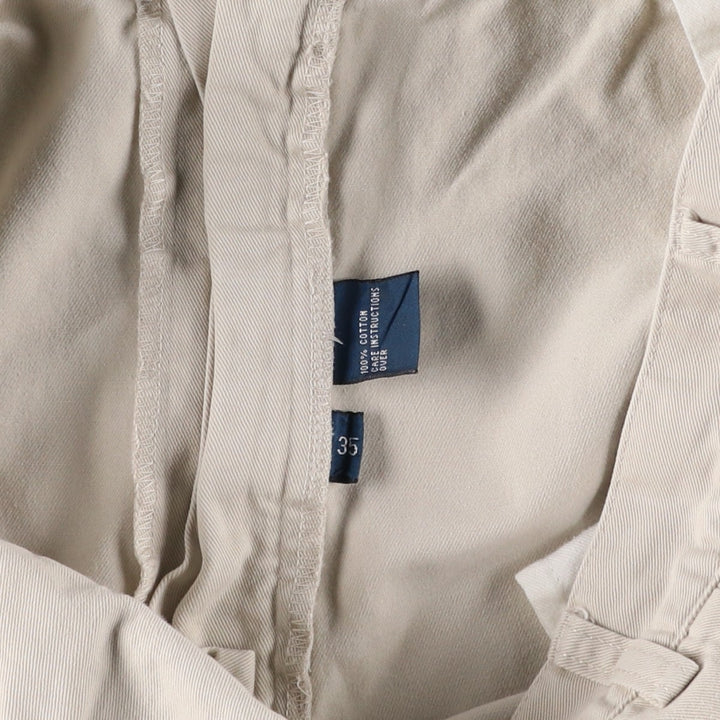 Ralph Lauren POLO by Ralph Lauren TYLER SHORT Two-pleat chino shorts, short pants, men's size W34 cotton pale white type Vintage Second Hand