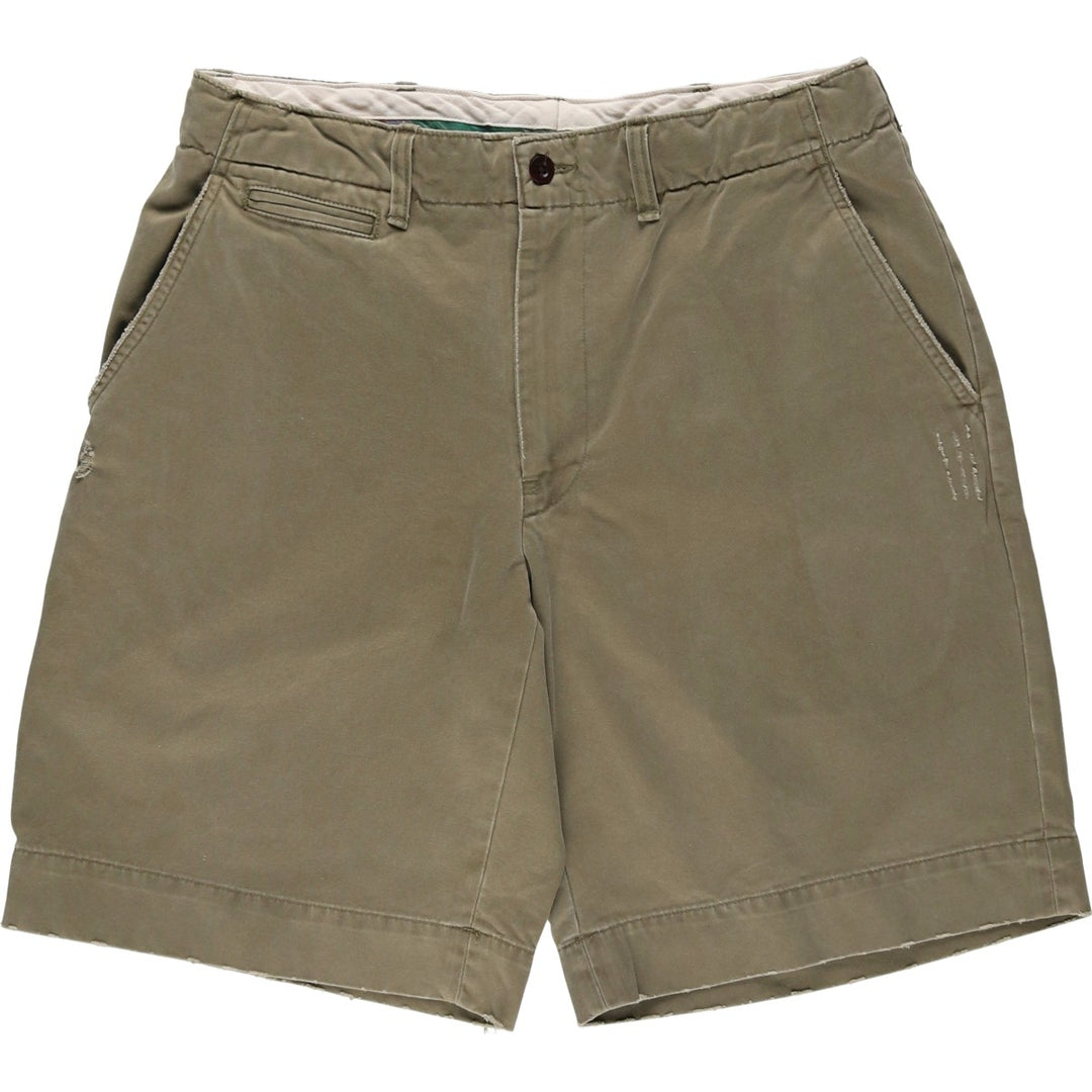 Ralph Lauren POLO by Ralph Lauren Chino Shorts, Half Pants, Men's, W32 equivalent cotton Khaki type Vintage Second Hand