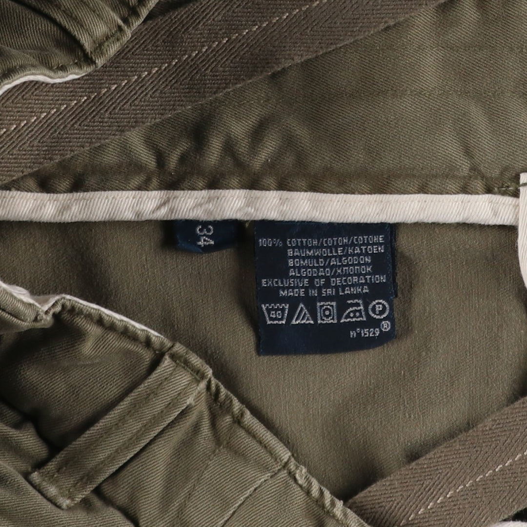 Ralph Lauren POLO by Ralph Lauren Chino Shorts, Half Pants, Men's, W32 equivalent cotton Khaki type Vintage Second Hand