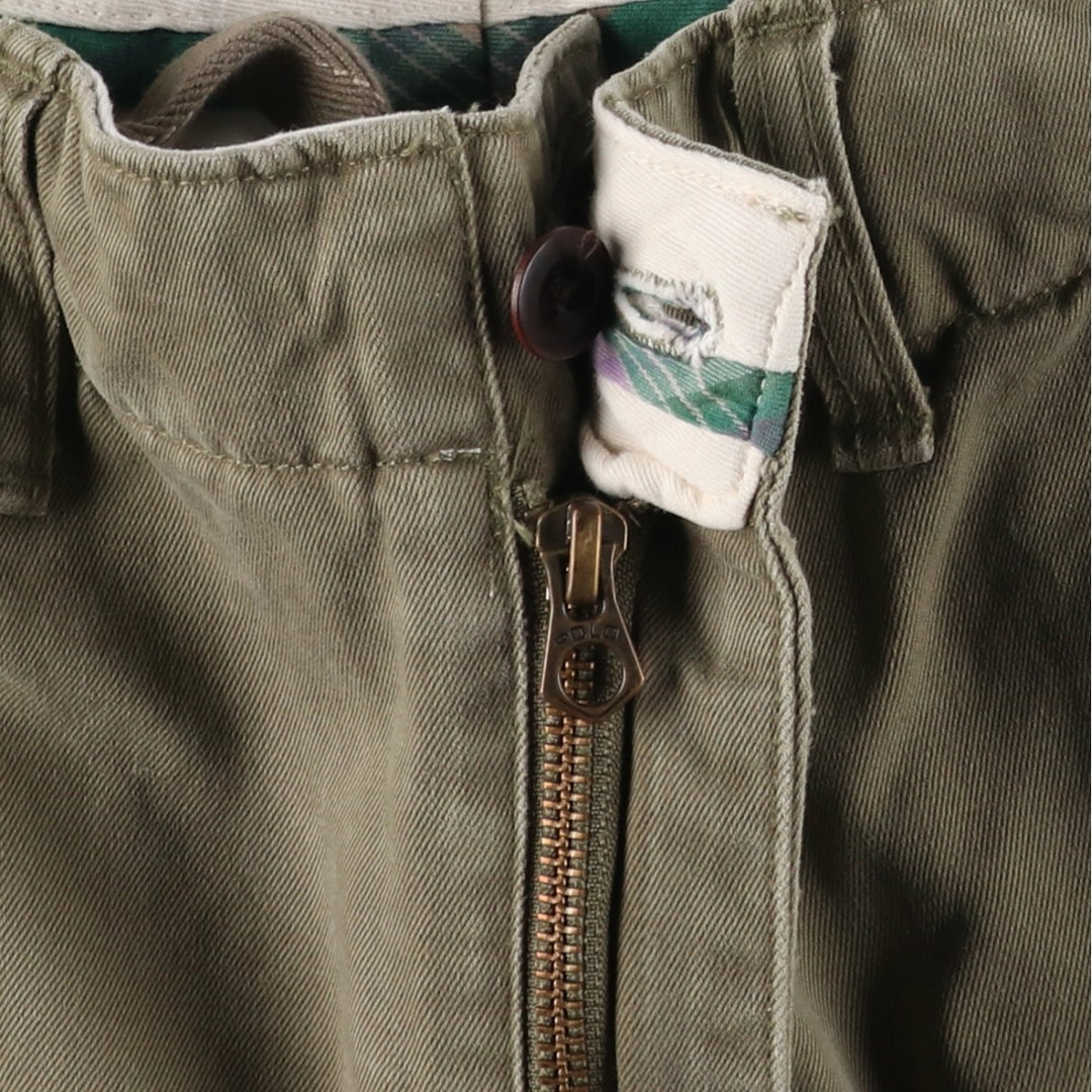 Ralph Lauren POLO by Ralph Lauren Chino Shorts, Half Pants, Men's, W32 equivalent cotton Khaki type Vintage Second Hand