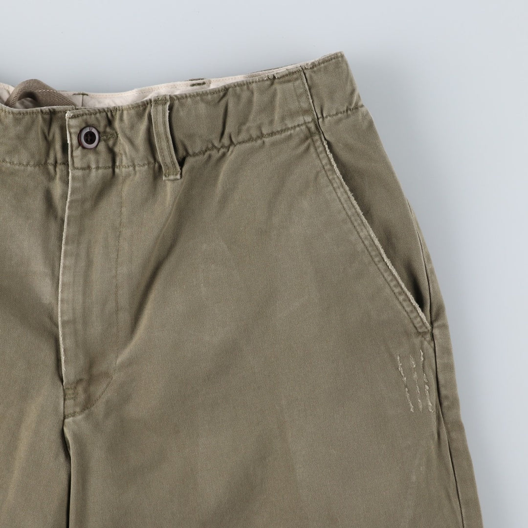 Ralph Lauren POLO by Ralph Lauren Chino Shorts, Half Pants, Men's, W32 equivalent cotton Khaki type Vintage Second Hand