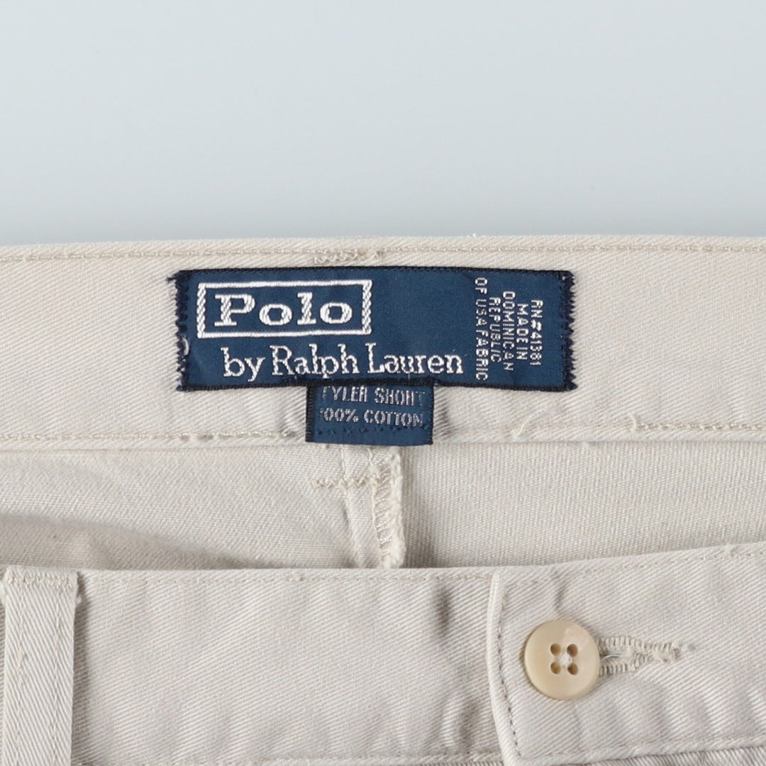 Ralph Lauren POLO by Ralph Lauren TYLER SHORT Two-pleat chino shorts, short pants, men's w35 equivalent cotton Beige type Vintage Second Hand
