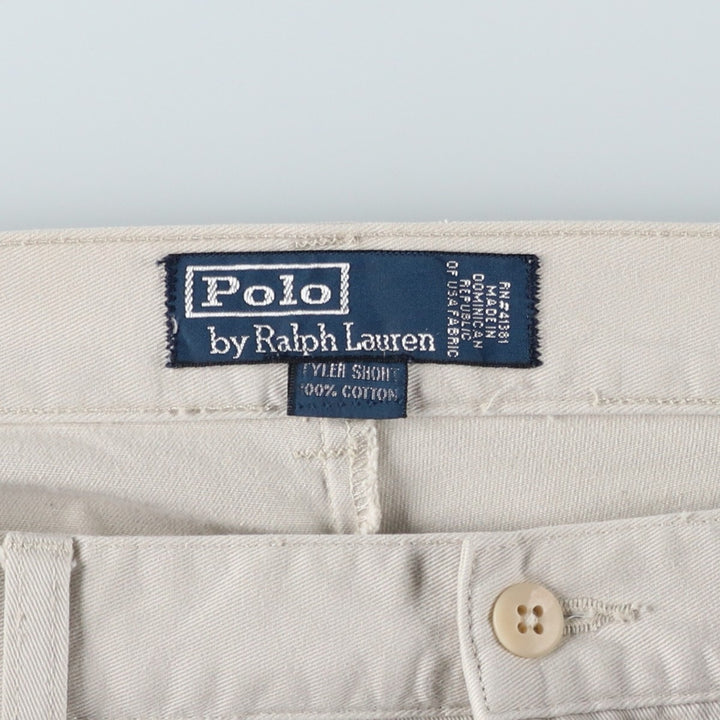 Ralph Lauren POLO by Ralph Lauren TYLER SHORT Two-pleat chino shorts, short pants, men's w35 equivalent cotton Beige type Vintage Second Hand