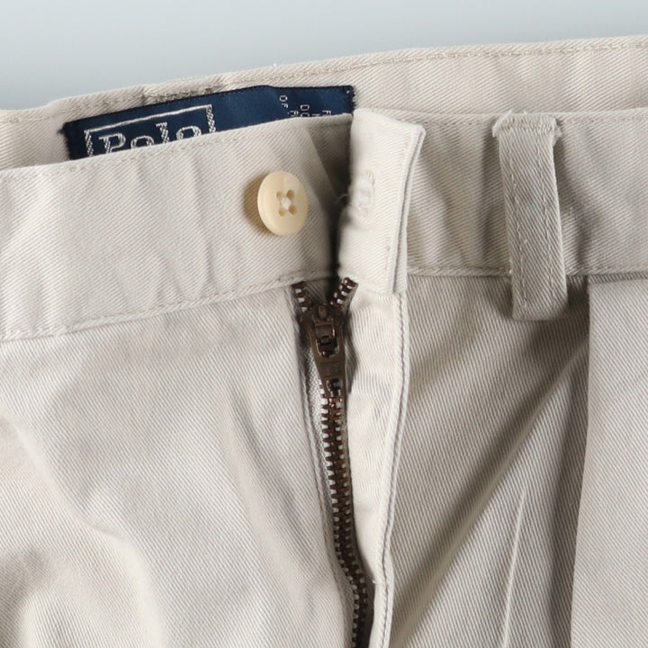 Ralph Lauren POLO by Ralph Lauren TYLER SHORT Two-pleat chino shorts, short pants, men's w35 equivalent cotton Beige type Vintage Second Hand
