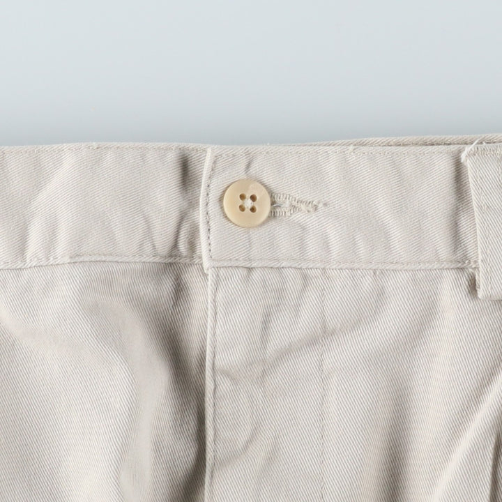 Ralph Lauren POLO by Ralph Lauren TYLER SHORT Two-pleat chino shorts, short pants, men's w35 equivalent cotton Beige type Vintage Second Hand