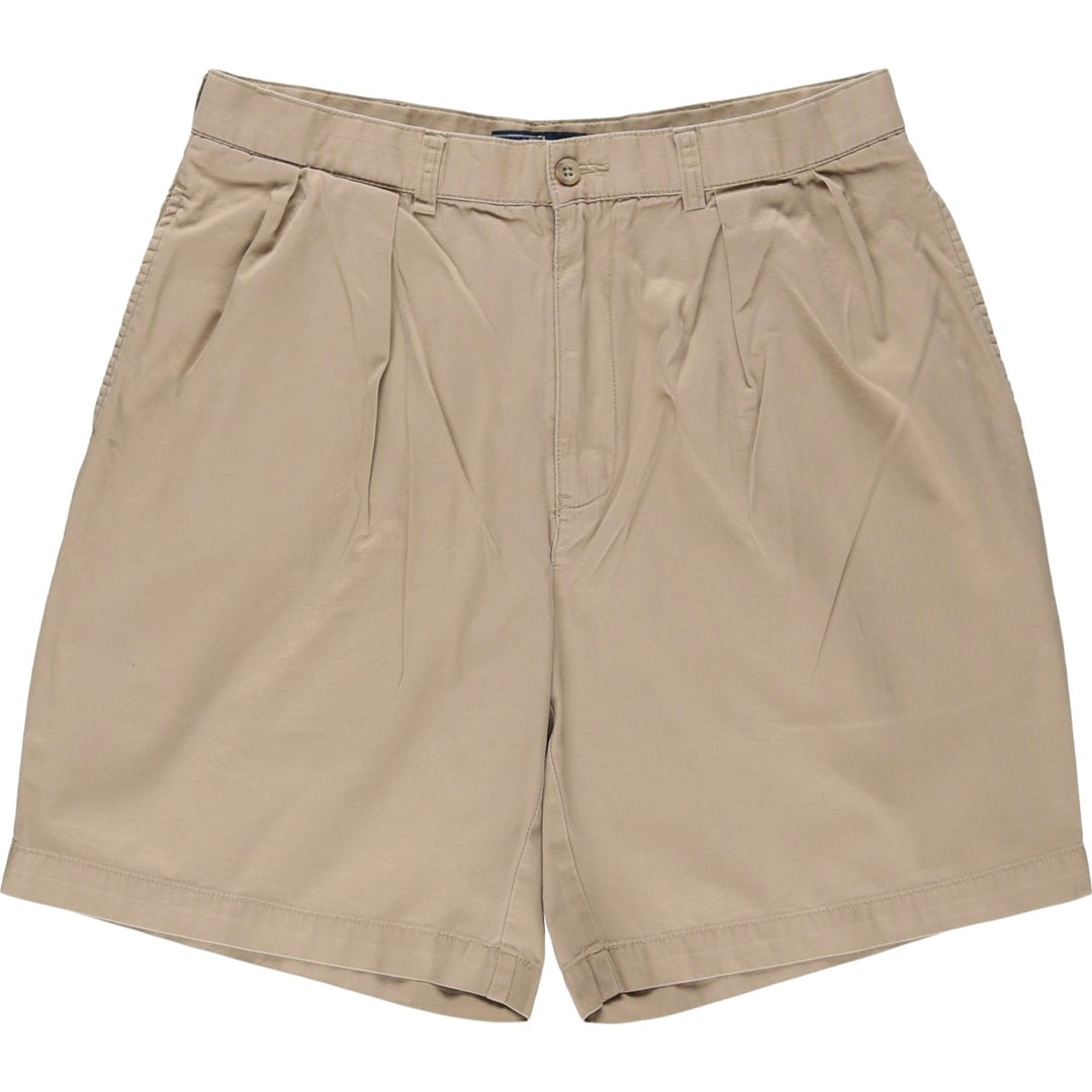 Ralph Lauren POLO by Ralph Lauren TYLER SHORT Two-pleat chino shorts, short pants, men's size W33 cotton Beige type Vintage Second Hand