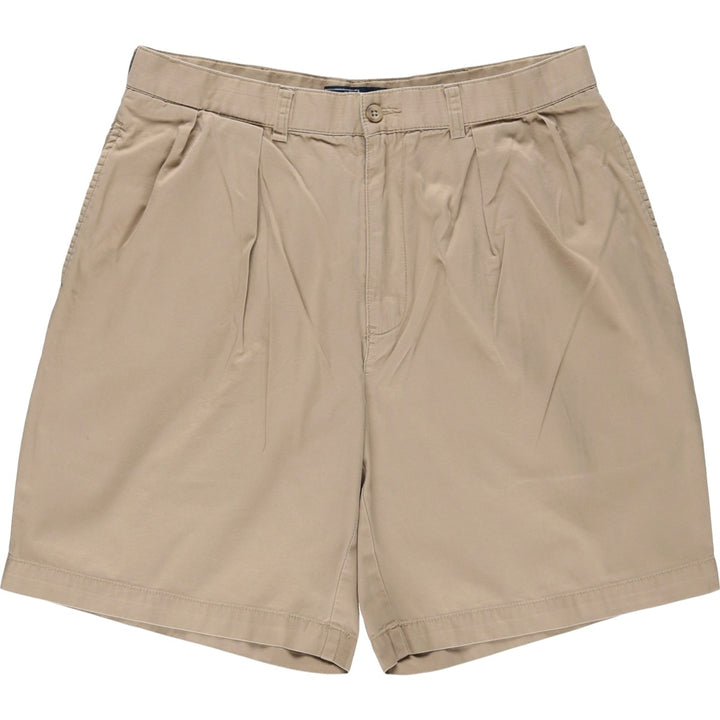 Ralph Lauren POLO by Ralph Lauren TYLER SHORT Two-pleat chino shorts, short pants, men's size W33 cotton Beige type Vintage Second Hand