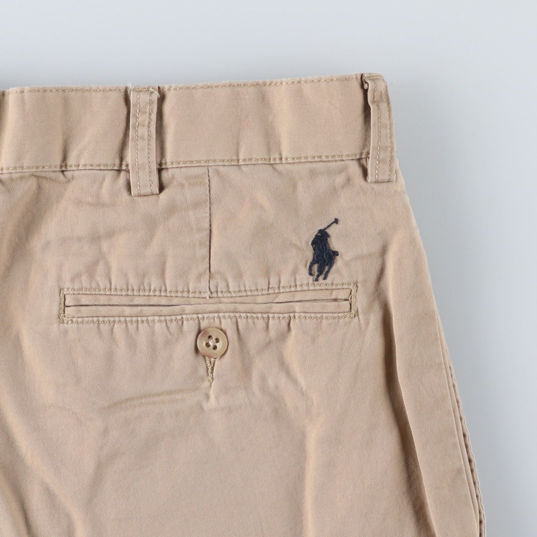 Ralph Lauren POLO by Ralph Lauren TYLER SHORT Two-pleat chino shorts, short pants, men's size W33 cotton Beige type Vintage Second Hand