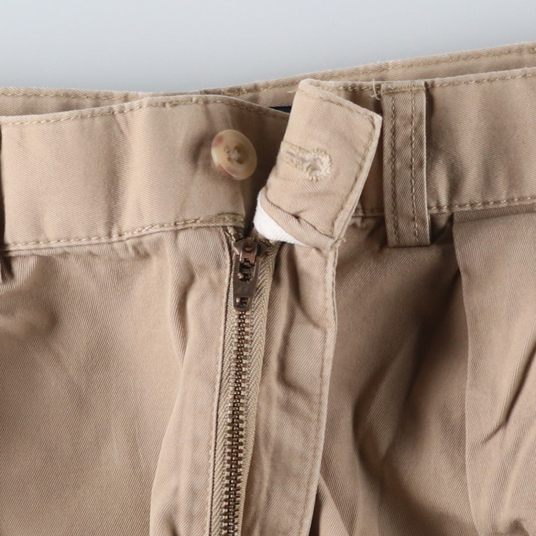 Ralph Lauren POLO by Ralph Lauren TYLER SHORT Two-pleat chino shorts, short pants, men's size W33 cotton Beige type Vintage Second Hand