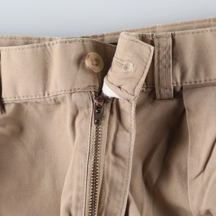Ralph Lauren POLO by Ralph Lauren TYLER SHORT Two-pleat chino shorts, short pants, men's size W33 cotton Beige type Vintage Second Hand