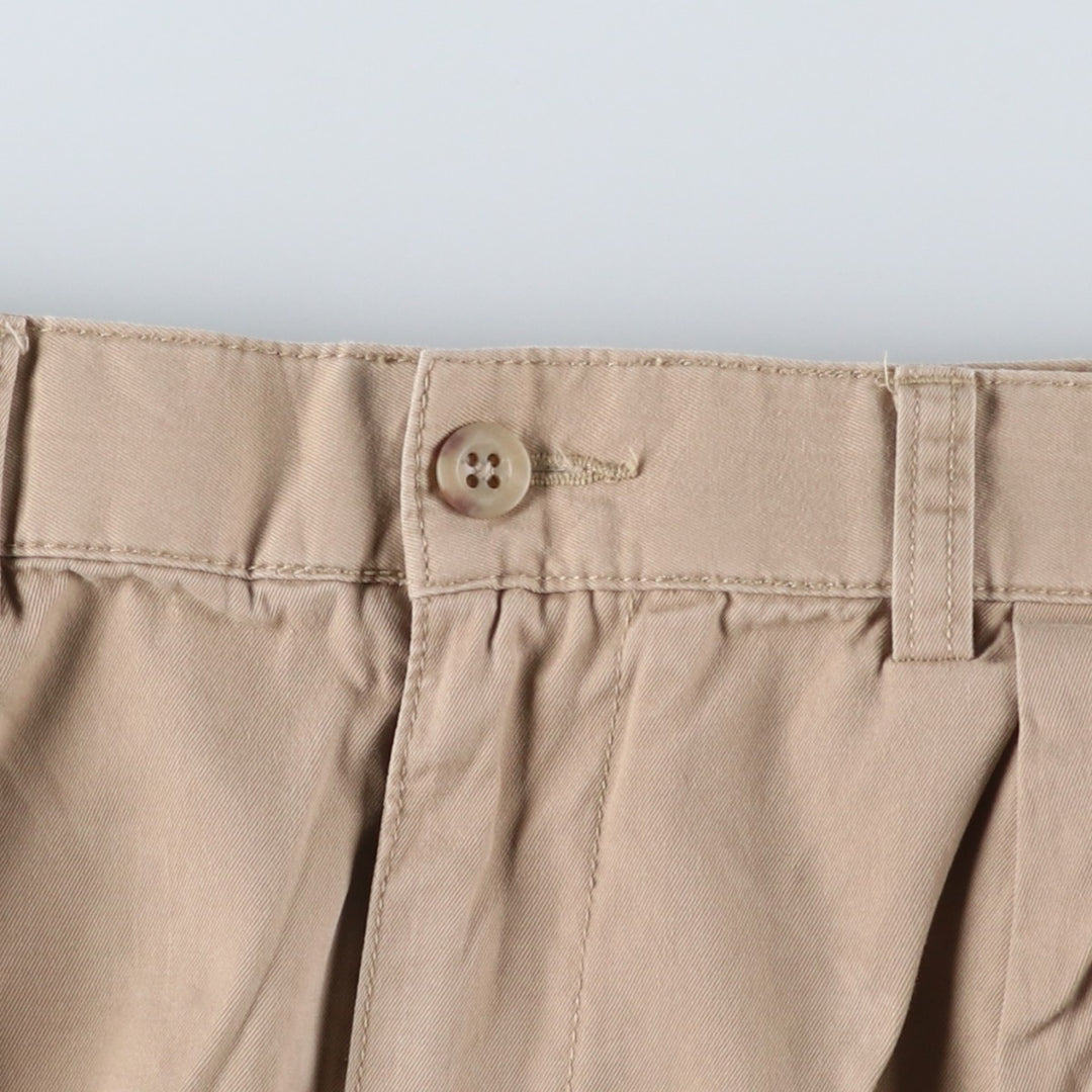 Ralph Lauren POLO by Ralph Lauren TYLER SHORT Two-pleat chino shorts, short pants, men's size W33 cotton Beige type Vintage Second Hand