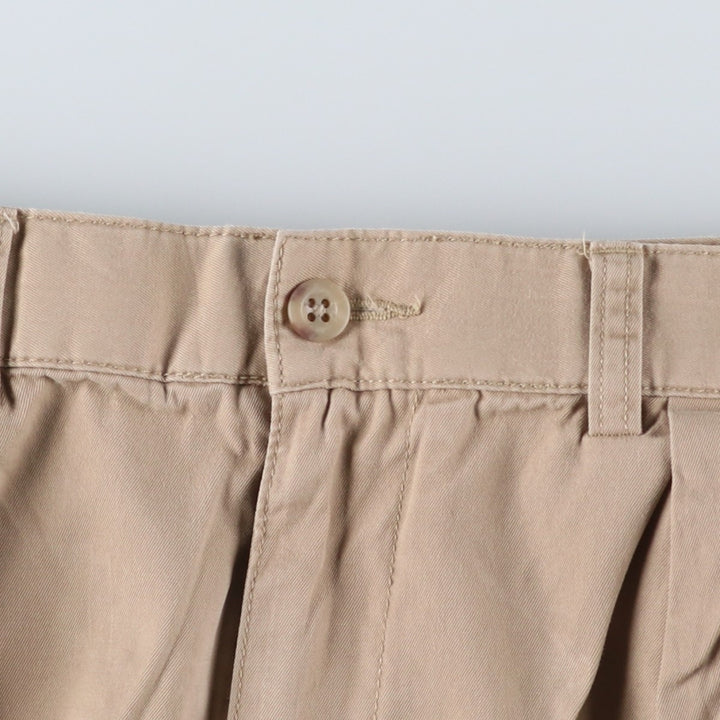 Ralph Lauren POLO by Ralph Lauren TYLER SHORT Two-pleat chino shorts, short pants, men's size W33 cotton Beige type Vintage Second Hand