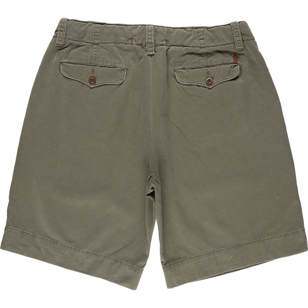 Ralph Lauren POLO by Ralph Lauren Chino Shorts, Shorts, Men's, W34 equivalent cotton Khaki type Vintage Second Hand