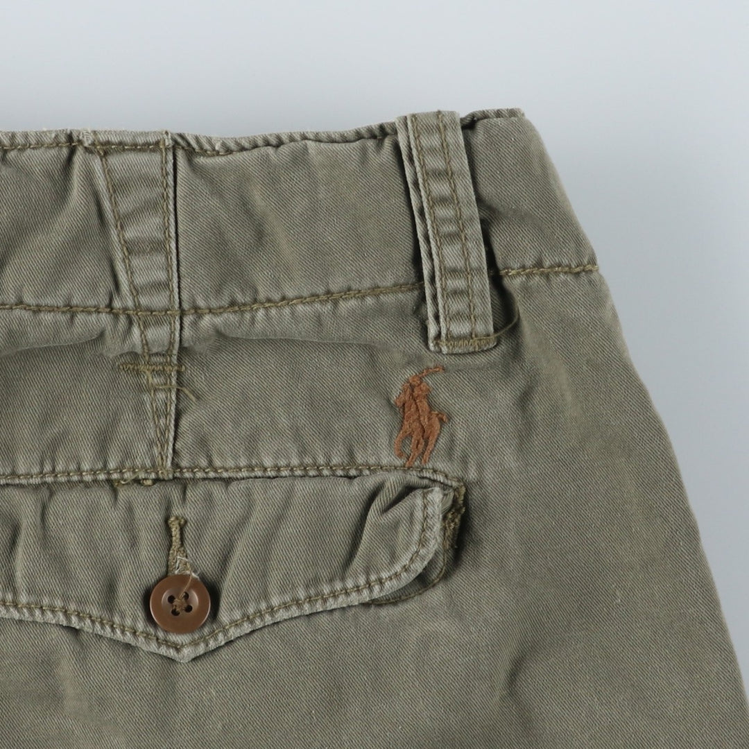 Ralph Lauren POLO by Ralph Lauren Chino Shorts, Shorts, Men's, W34 equivalent cotton Khaki type Vintage Second Hand