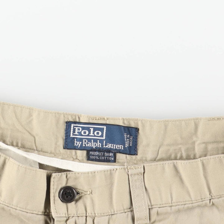 Ralph Lauren POLO by Ralph Lauren PROSPECT SHORT Chino shorts Short pants Men's W33 equivalent cotton Beige type Vintage Second Hand