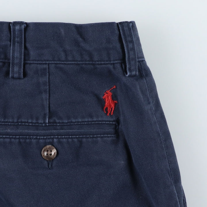 Ralph Lauren POLO by Ralph Lauren Chino Shorts, Shorts, Men's, W34 equivalent cotton navy blue type Vintage Second Hand