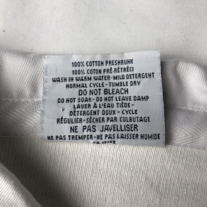 BARBARIAN Long Sleeve Rugby Shirt Made in Canada Men's M Size cotton white type Vintage Second Hand