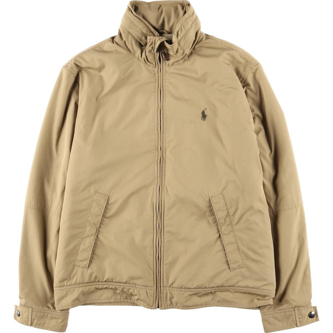 Ralph Lauren POLO by Ralph Lauren padded puffer jacket, men's size M polyester beige type brown Vintage Second Hand