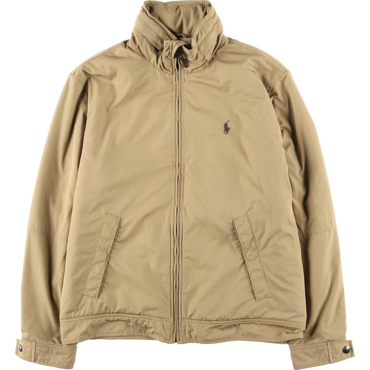 Ralph Lauren POLO by Ralph Lauren padded puffer jacket, men's size M polyester beige type brown Vintage Second Hand