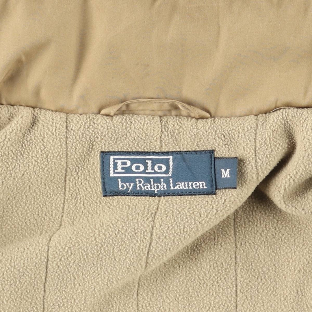 Ralph Lauren POLO by Ralph Lauren padded puffer jacket, men's size M polyester beige type brown Vintage Second Hand