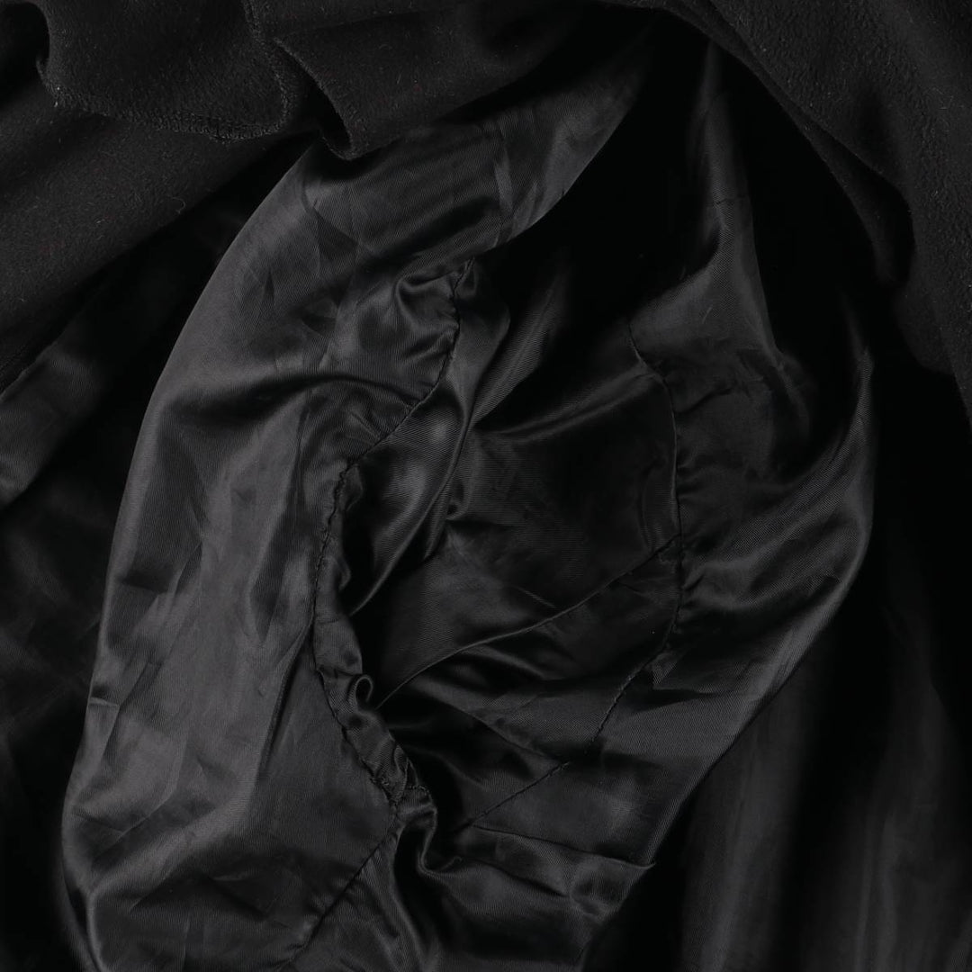 Italian-made leather blouson, men's size L. genuine leather black type Vintage Second Hand