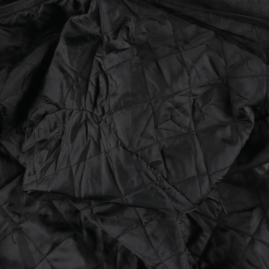 Leather sports jacket, men's size L unclear black type Vintage Second Hand