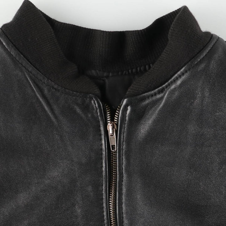 World Class Leather Blouson, Men's Size L (approx.) unclear black type Vintage Second Hand