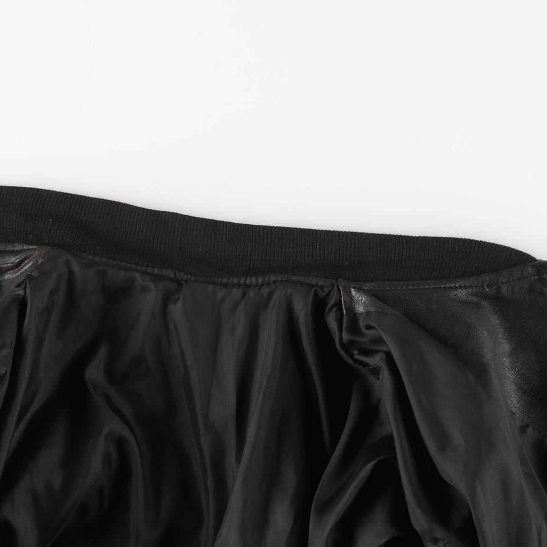 World Class Leather Blouson, Men's Size L (approx.) unclear black type Vintage Second Hand