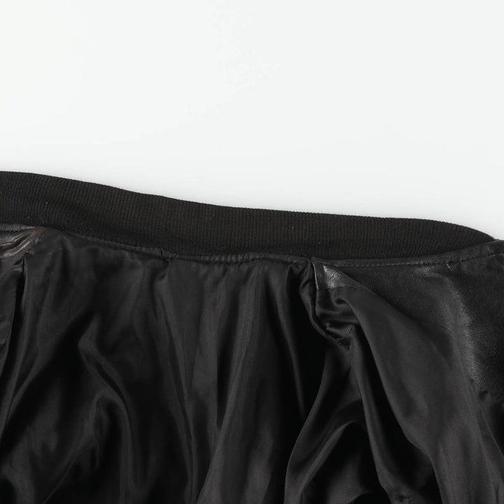 World Class Leather Blouson, Men's Size L (approx.) unclear black type Vintage Second Hand