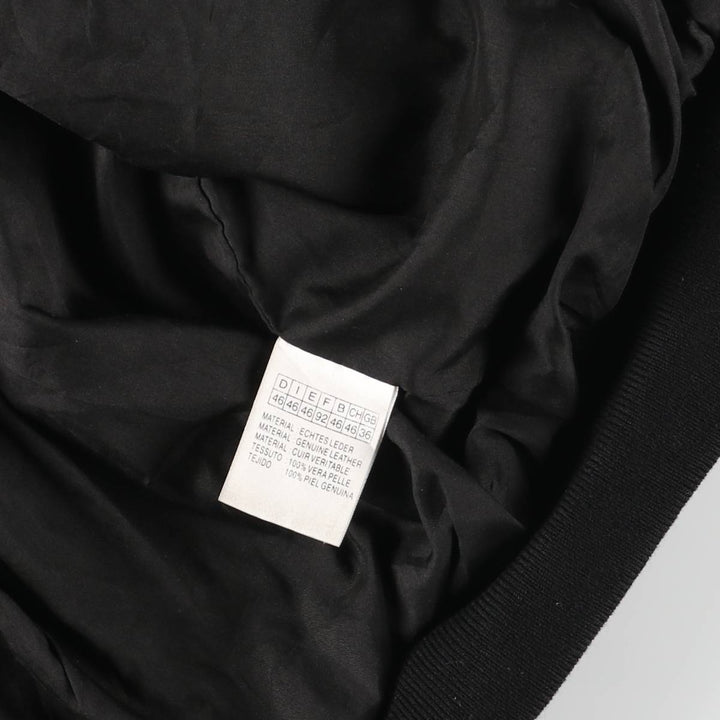 CLASSICAL CLOTHES COMPANY Leather Blouson, Men's Size S (approx.) genuine leather black type Vintage Second Hand