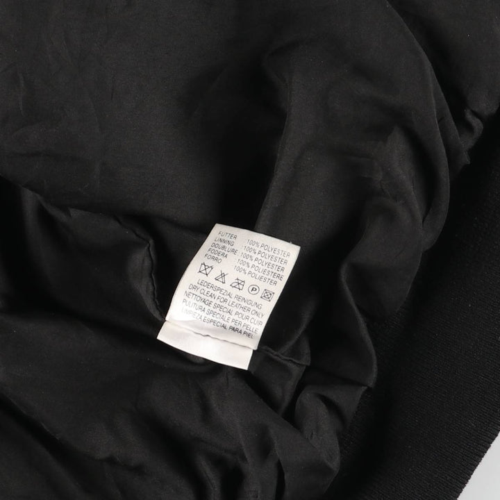 CLASSICAL CLOTHES COMPANY Leather Blouson, Men's Size S (approx.) genuine leather black type Vintage Second Hand