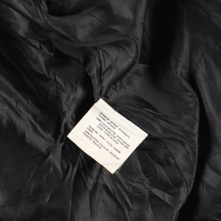 WELLFORD Leather Blouson, Men's Size L (approx.) Genuine Leather Sheepskin black type Vintage Second Hand