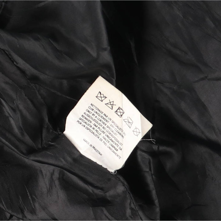 WELLFORD Leather Blouson, Men's Size L (approx.) Genuine Leather Sheepskin black type Vintage Second Hand