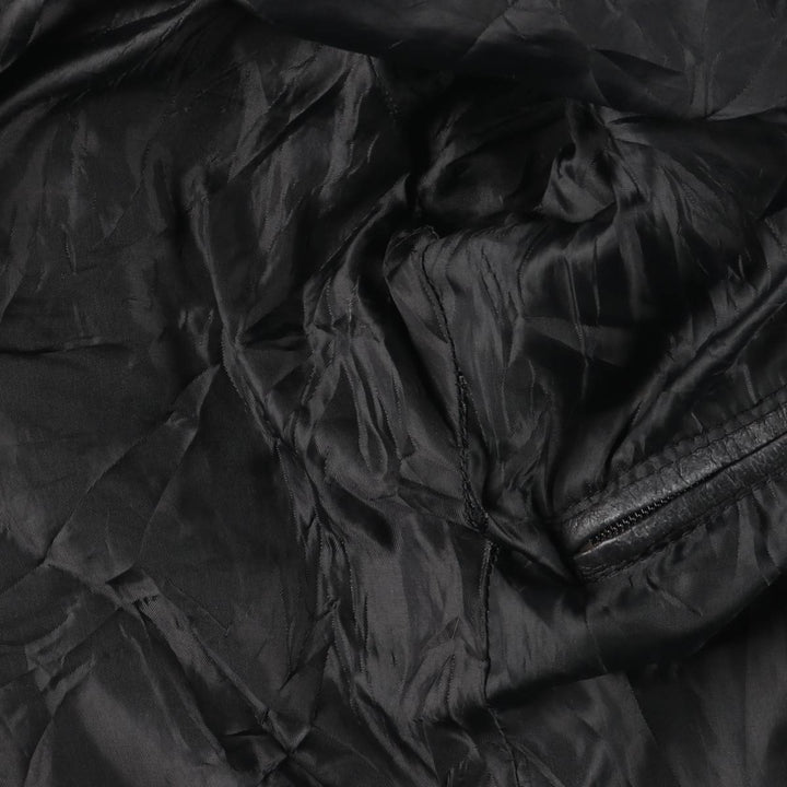 WELLFORD Leather Blouson, Men's Size L (approx.) Genuine Leather Sheepskin black type Vintage Second Hand