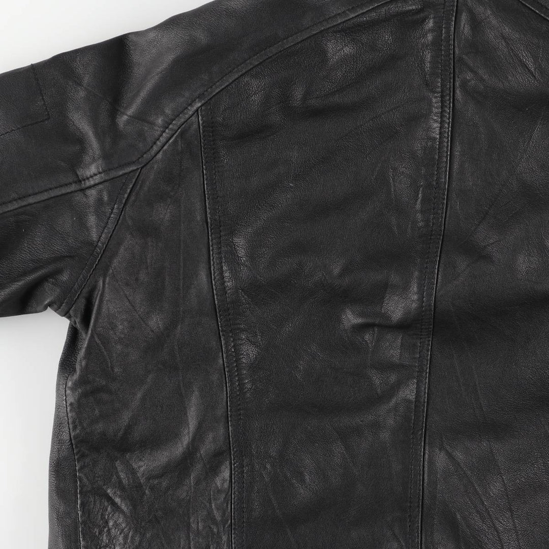 WELLFORD Leather Blouson, Men's Size L (approx.) Genuine Leather Sheepskin black type Vintage Second Hand