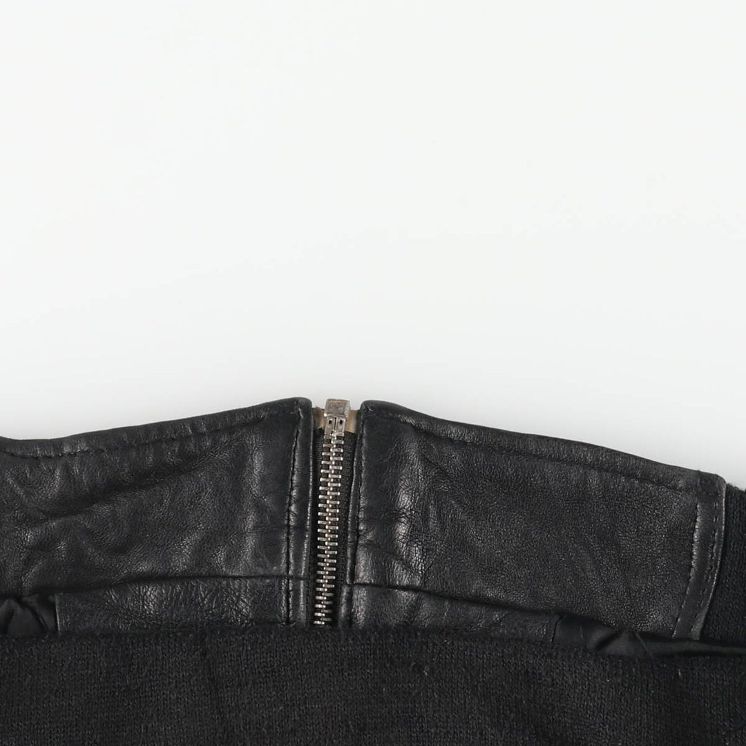 WELLFORD Leather Blouson, Men's Size L (approx.) Genuine Leather Sheepskin black type Vintage Second Hand