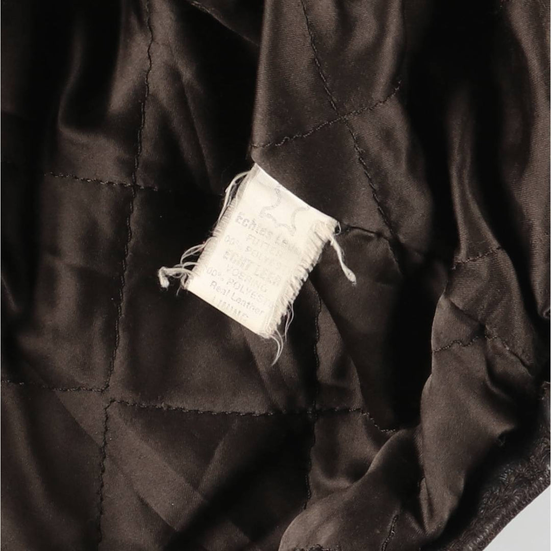 APPEL'S Padded Leather Sports Jacket, Men's Size L (equivalent) genuine leather brown type Vintage Second Hand