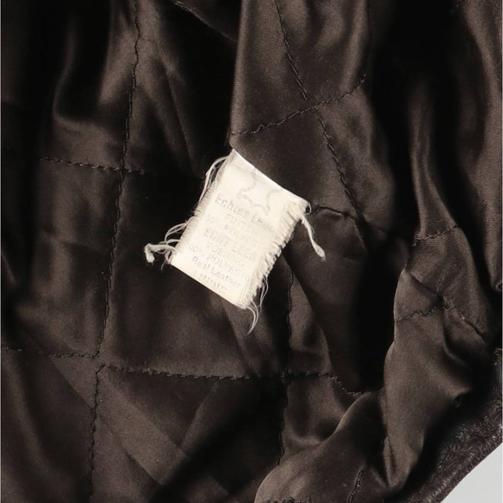 APPEL'S Padded Leather Sports Jacket, Men's Size L (equivalent) genuine leather brown type Vintage Second Hand