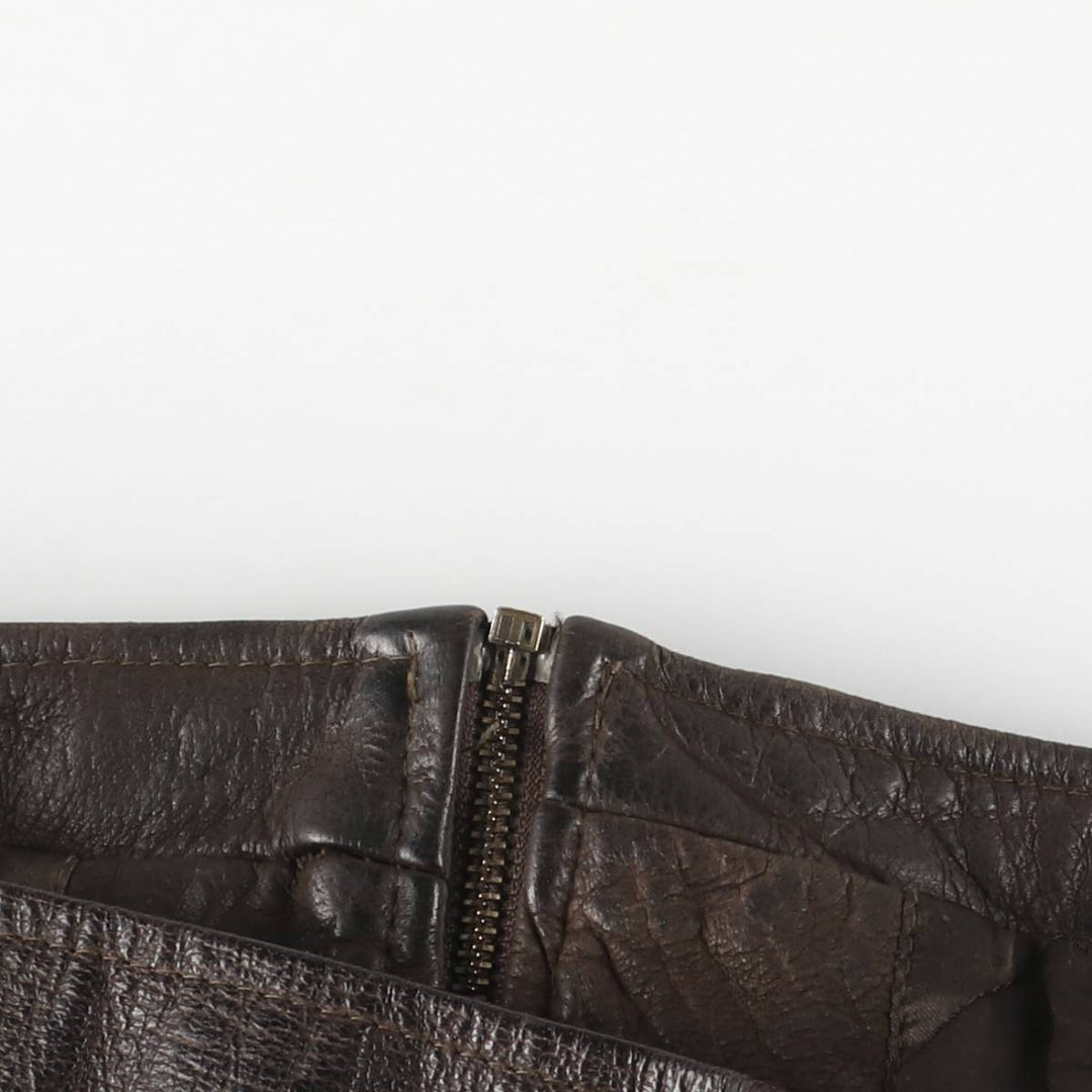 APPEL'S Padded Leather Sports Jacket, Men's Size L (equivalent) genuine leather brown type Vintage Second Hand