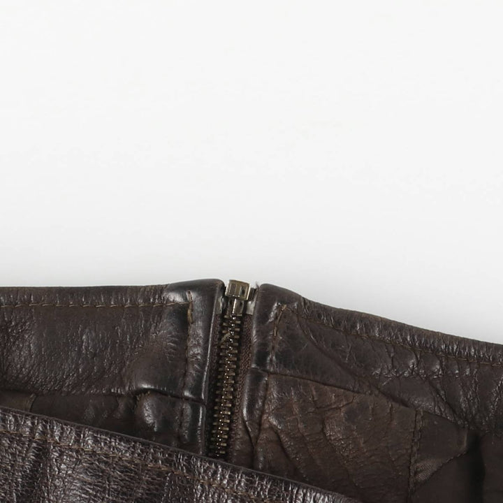 APPEL'S Padded Leather Sports Jacket, Men's Size L (equivalent) genuine leather brown type Vintage Second Hand
